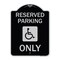 Signmission Reserved Parking With HandicappedHeavy-Gauge Aluminum Architectural Sign, 24" x 18", BS-1824-23062 A-DES-BS-1824-23062 - alternate 1